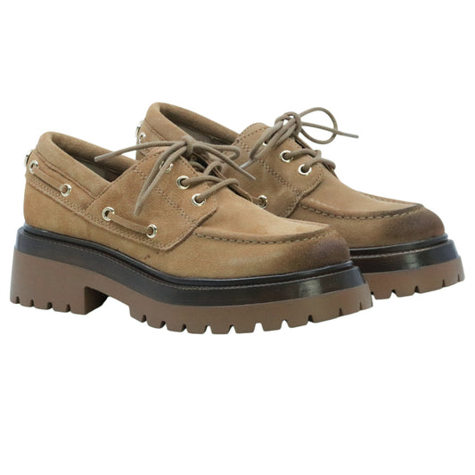Steve Madden Detroit Taupe Suede mocassino donna in camoscio taupe