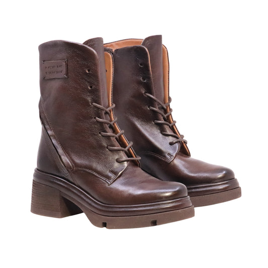 A.S.98 Eden A89229 Ebano stivaletto donna in pelle marrone