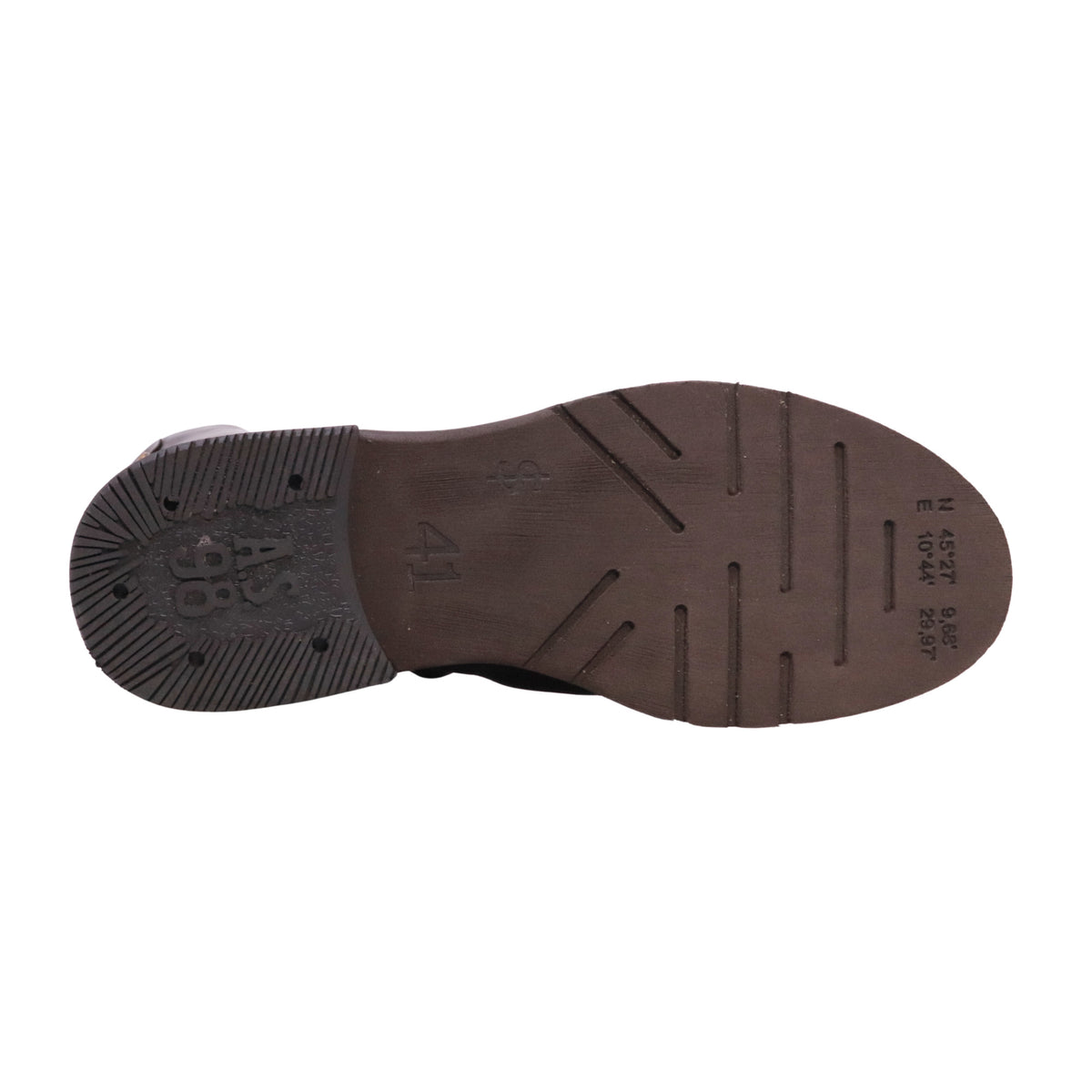 A.S.98 Lumen Z66201 stivaletto uomo in pelle marrone Ebano con zip