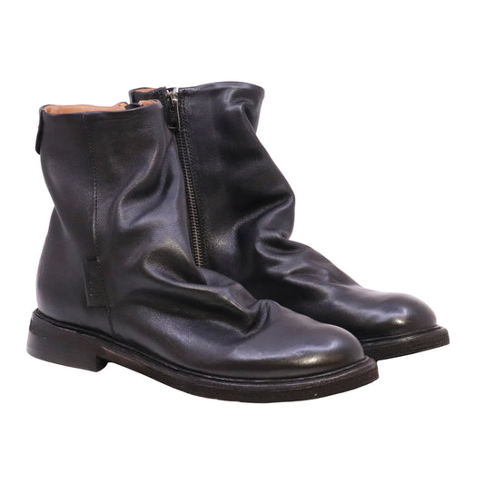 A.S.98 Lumen Z66201 stivaletto uomo in pelle nera con zip