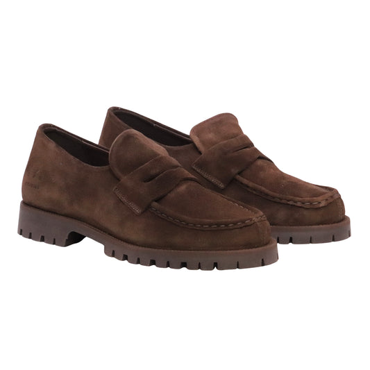 Copenhagen Studios CPH848 mocassino uomo in camoscio marrone Chocolate