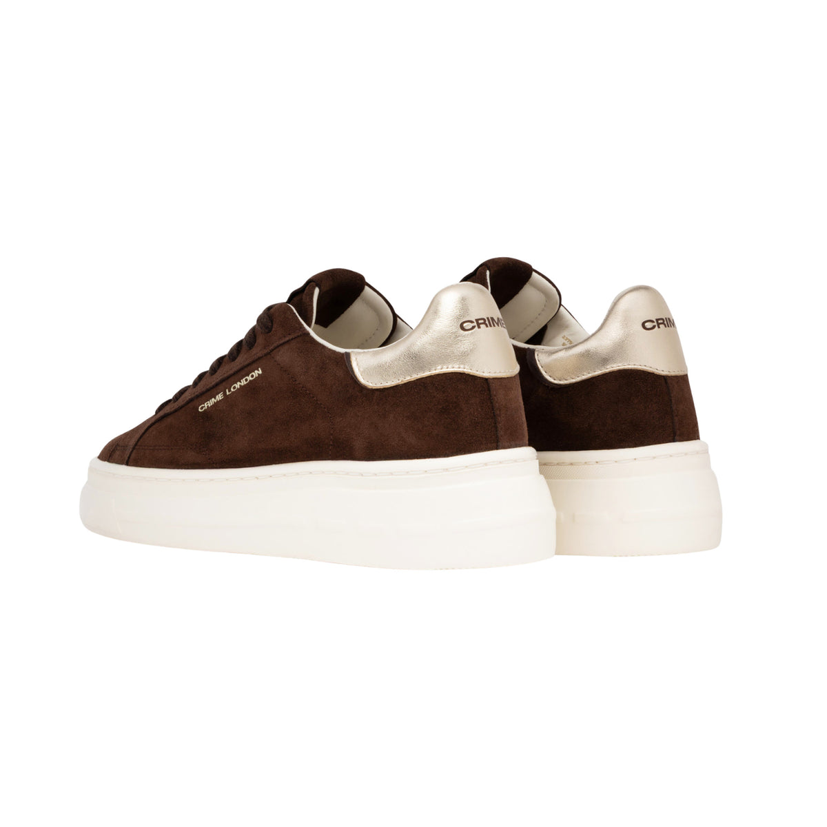 Crime London New Elevate Toasty Brown 23751 sneaker donna in camoscio cioccolato