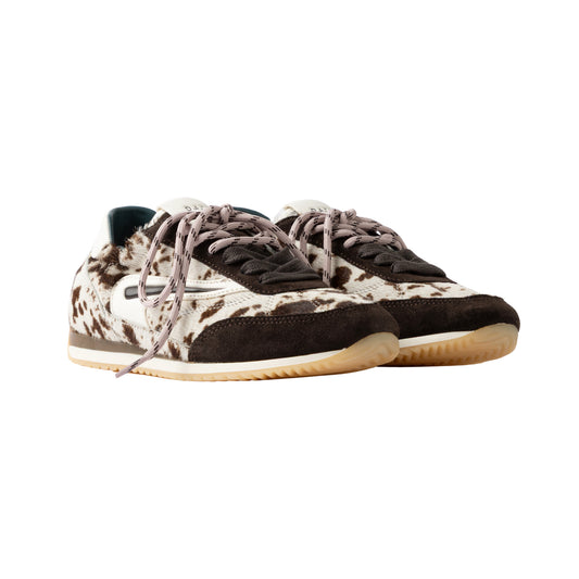 D.A.T.E. Athleta Ballet Pony Cow AB-PN-CW sneaker donna in cavallino animalier marrone
