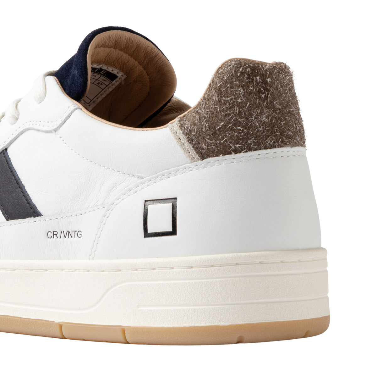 D.A.T.E. Court 2.0 Vintage White Brown C2-VN-WN sneaker uomo bianca e marrone