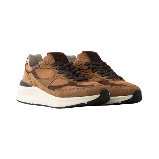 D.A.T.E. Musa Classic Cuoio MS-CL-CU sneaker donna in camoscio marrone
