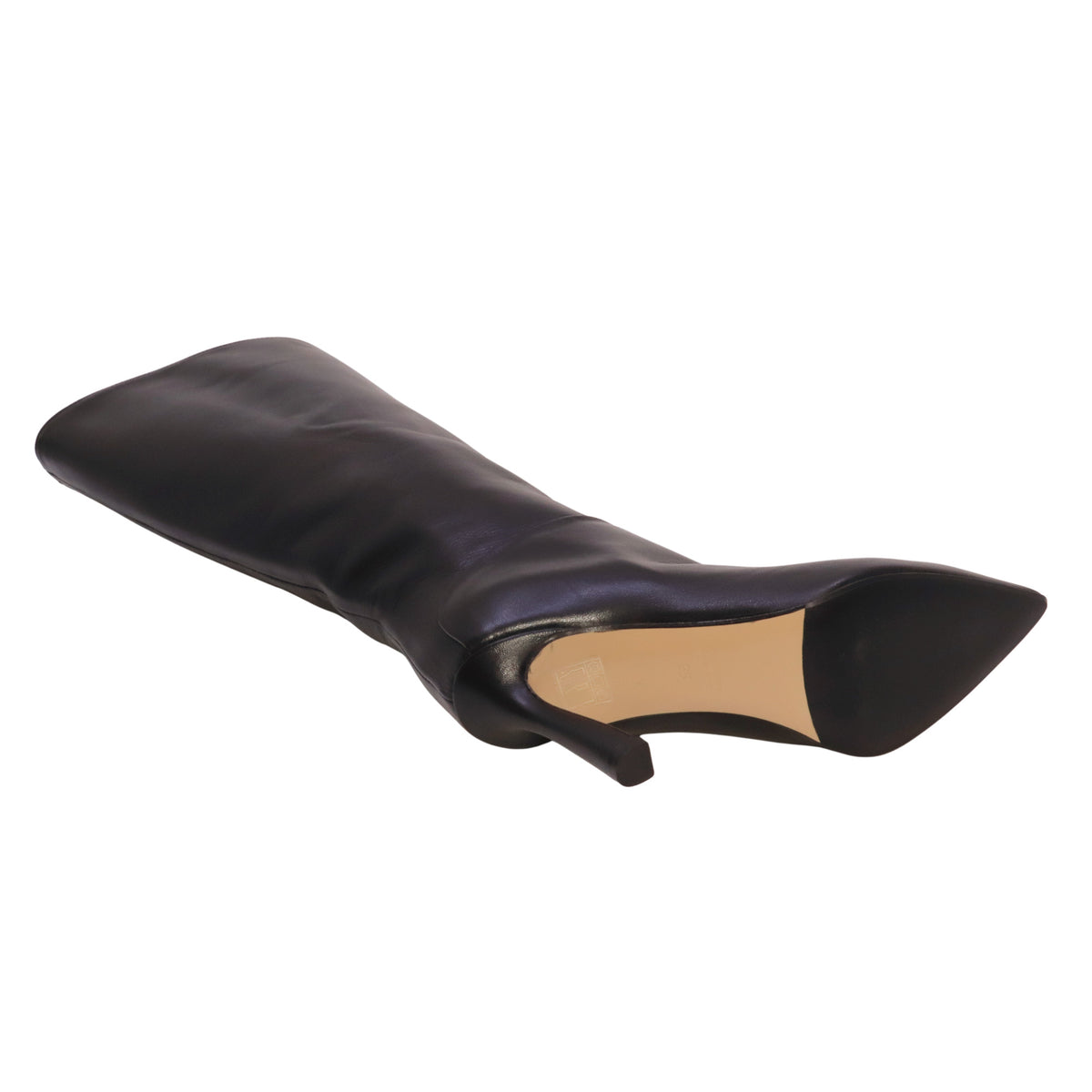 Isabelle Paris IS824 Nappa Nero stivale donna in pelle nera con tacco 9,5 cm
