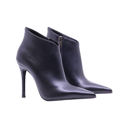 Sergio Levantesi Lima67 Tryde stivaletto tronchetto donna nero in pelle con tacco 10 cm