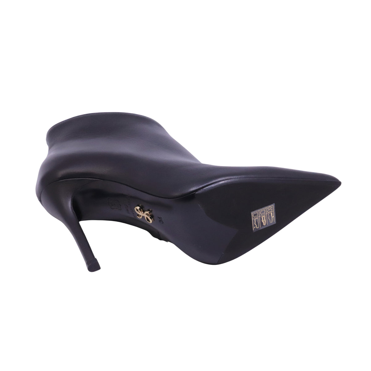 Sergio Levantesi Lima67 Tryde stivaletto tronchetto donna nero in pelle con tacco 10 cm