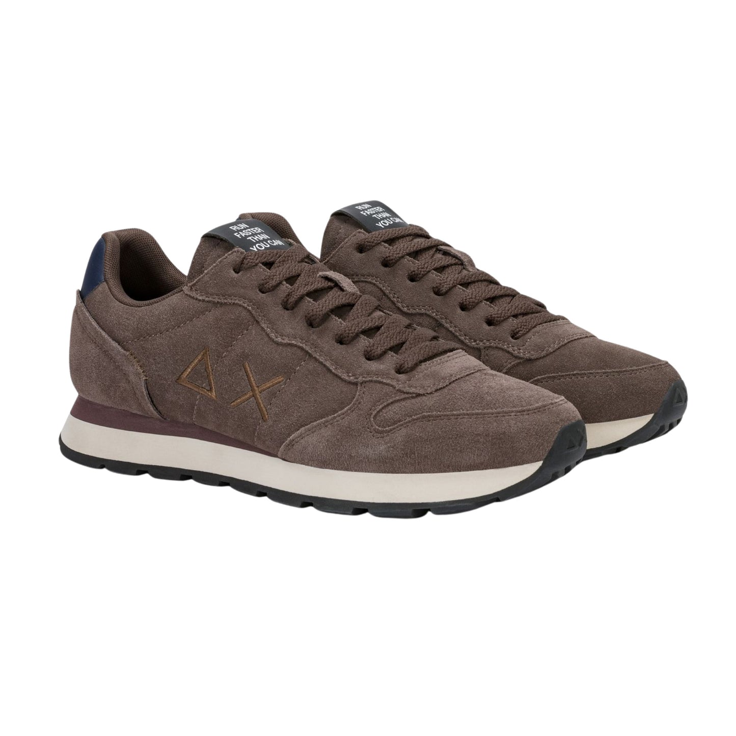 SUN68 Tom Z46106-08 sneaker uomo in camoscio marrone