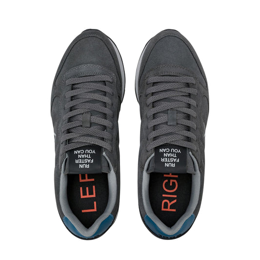 SUN68 Tom Z46106-47 sneaker uomo in camoscio grigio scuro
