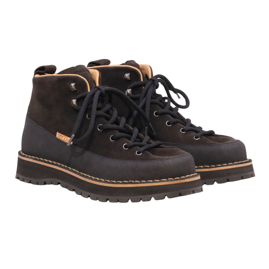 Tre Cime Shoes Fimon Mid T160 scarponcino uomo in camoscio marrone Coffee con suola Vibram
