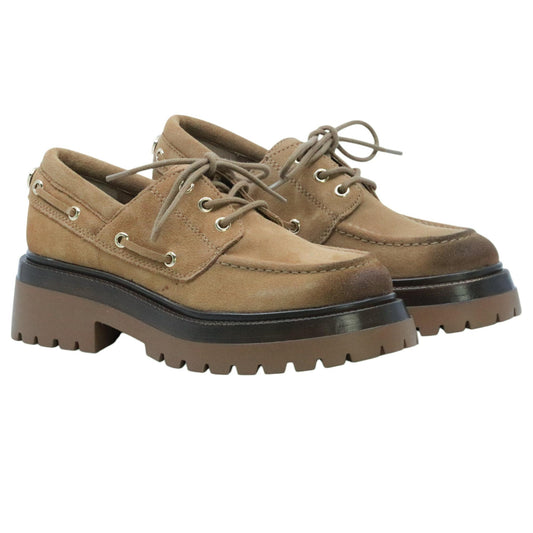 Steve Madden Detroit mocassini in suede taupe