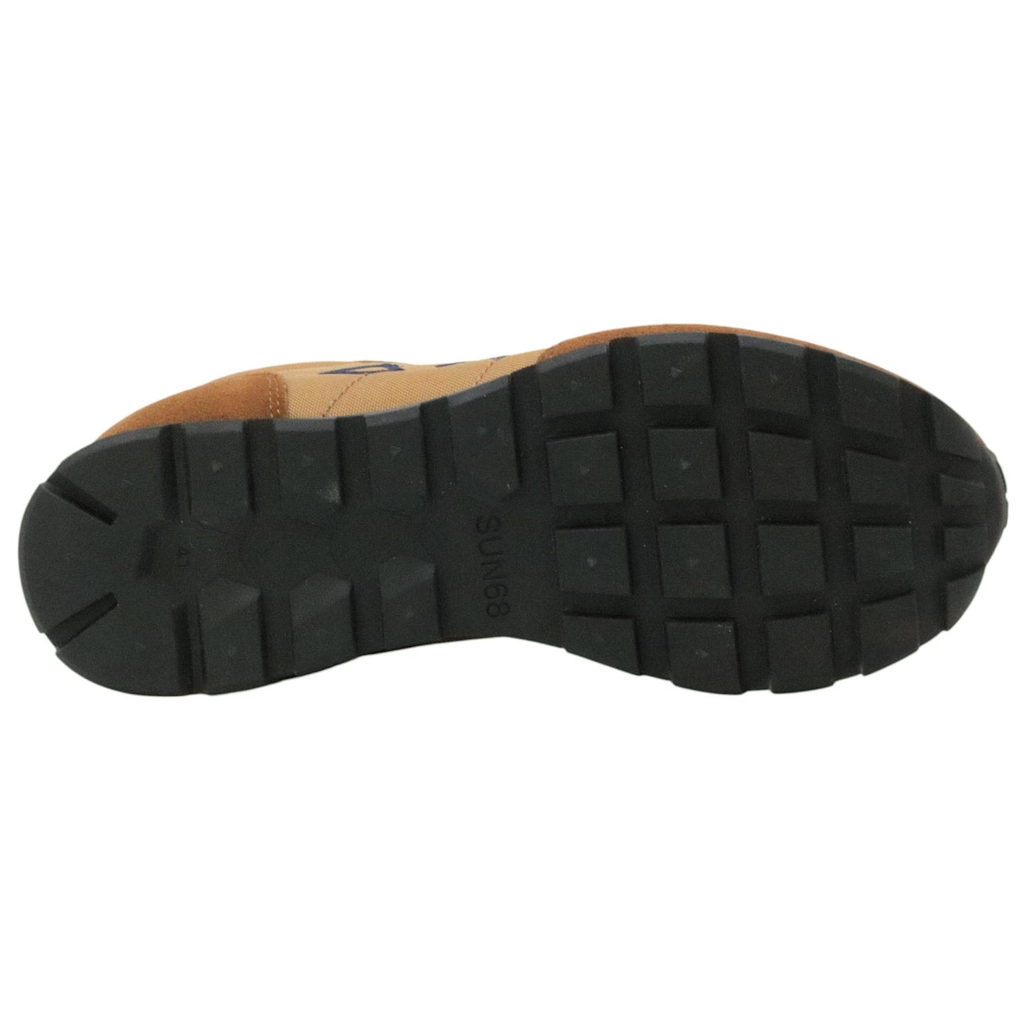 SUN68 Tom Solid Z45101 sneaker uomo in nylon e suede marrone