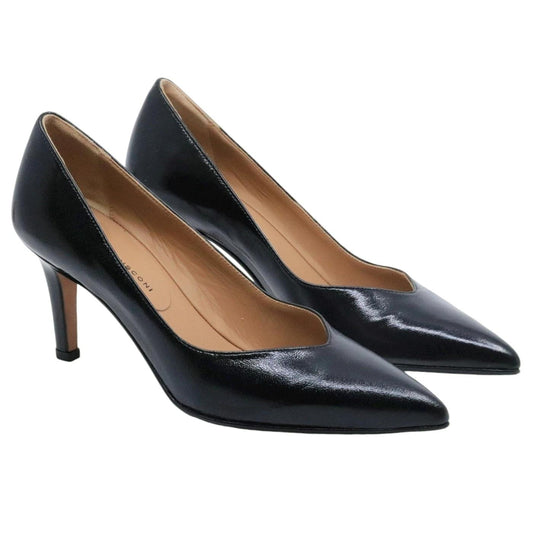 Décolleté Fabio Rusconi Adele in pelle verlux nera