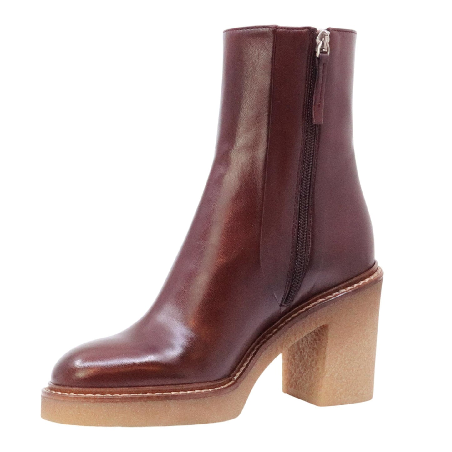 Triver Flight 527 stivaletto donna in pelle rosso rubino