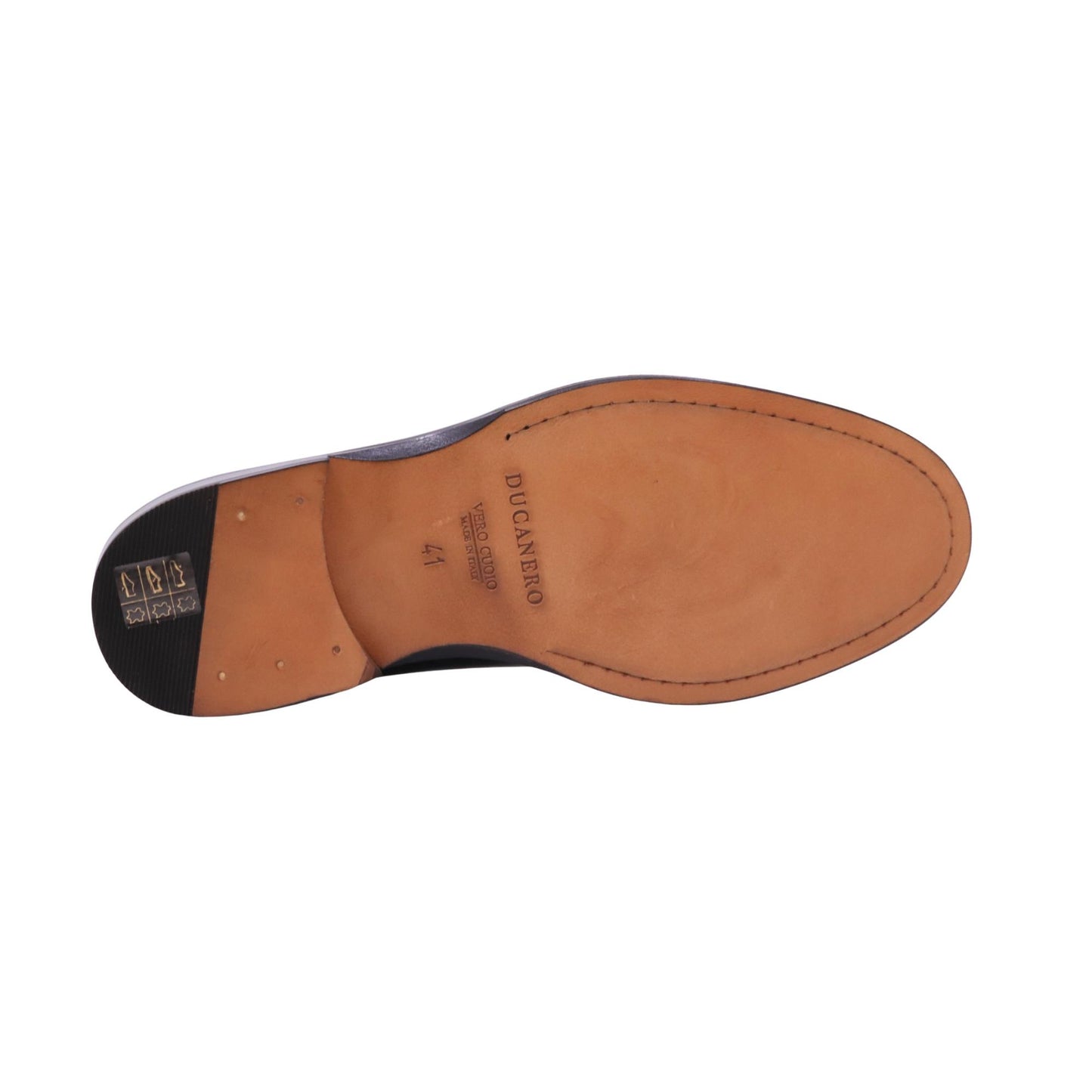 Ducanero derby uomo 2755 in pelle abrasivata nera