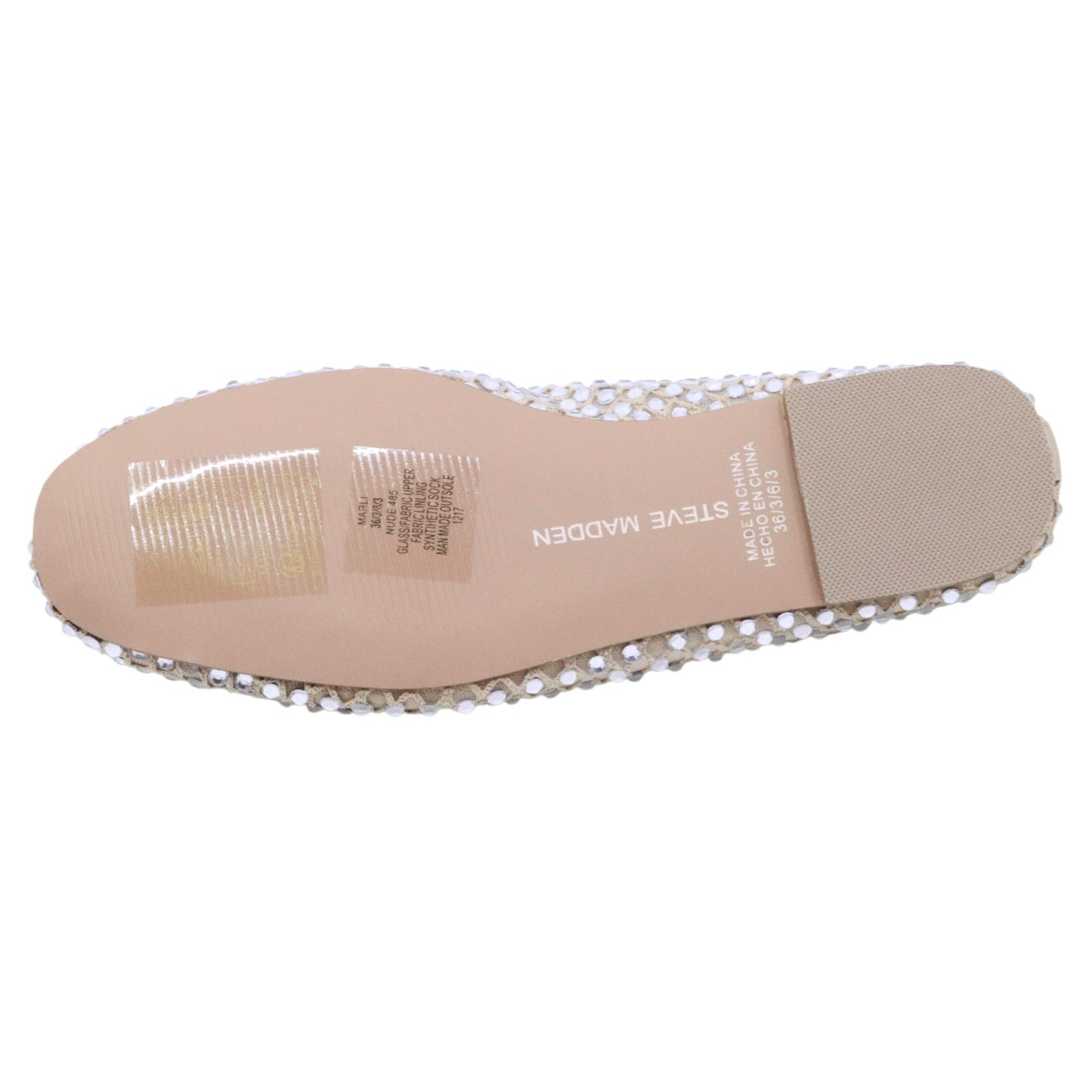 Ballerina Steve Madden Marli in tessuto a rete nude