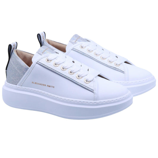 Sneaker donna Alexander Smith Wembley in pelle bianca
