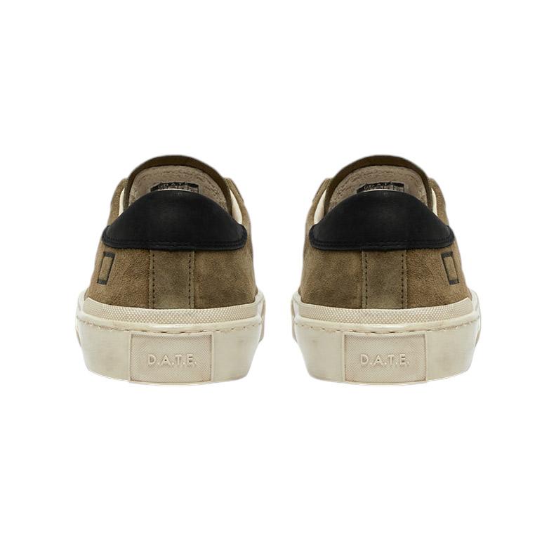DATE Hill Low Suede Army HL SD AR sneaker uomo in camoscio verde militare