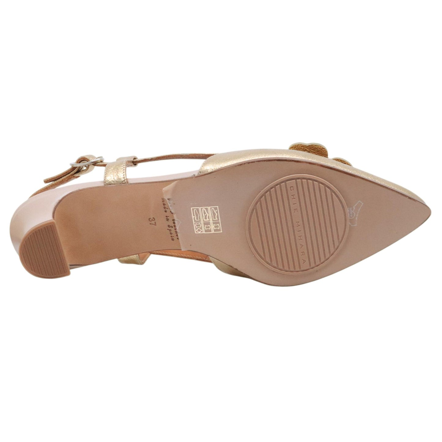 Chie Mihara Bri slingback donna in pelle platino