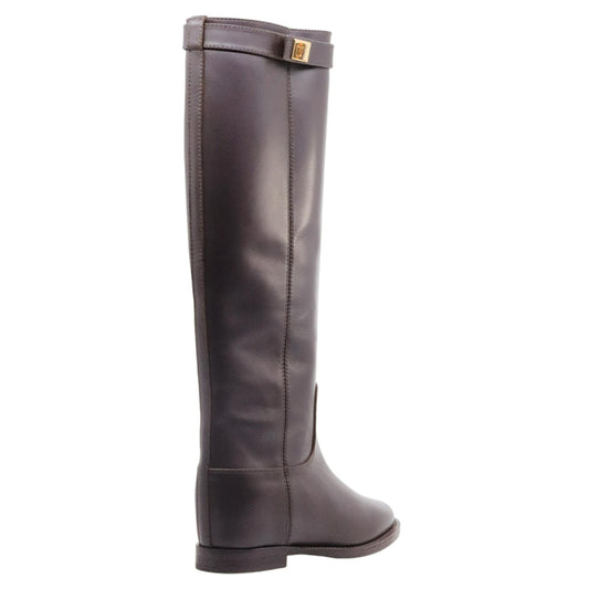 Stivale Via Roma 15 3807 in pelle marrone