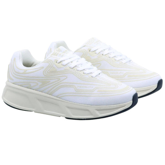 Sneaker Fessura Run #01 in tessuto bianco latte