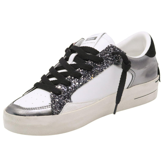 Crime London sk8 Deluxe 21107 in pelle bianca e piombo