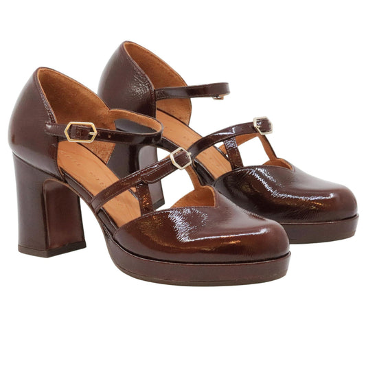 Decolletè Chie Mihara Dacca47 in pelle lucida bordeaux