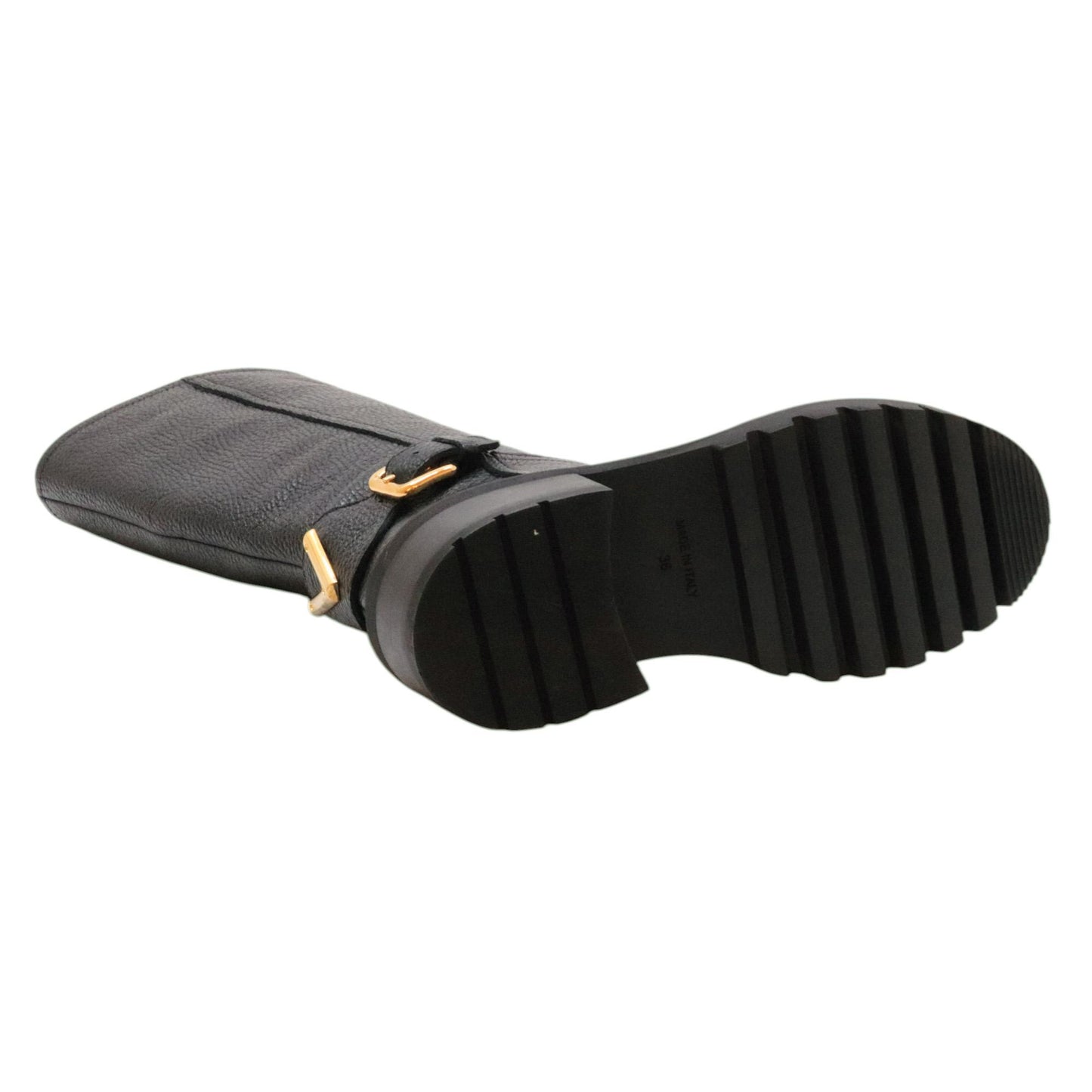 Via Roma 15 4496 stivale donna in pelle martellata nera