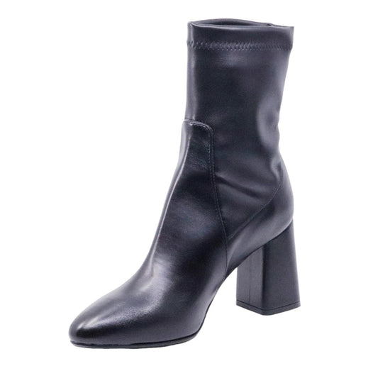 Tronchetto donna Anna F 9795 in pelle nera