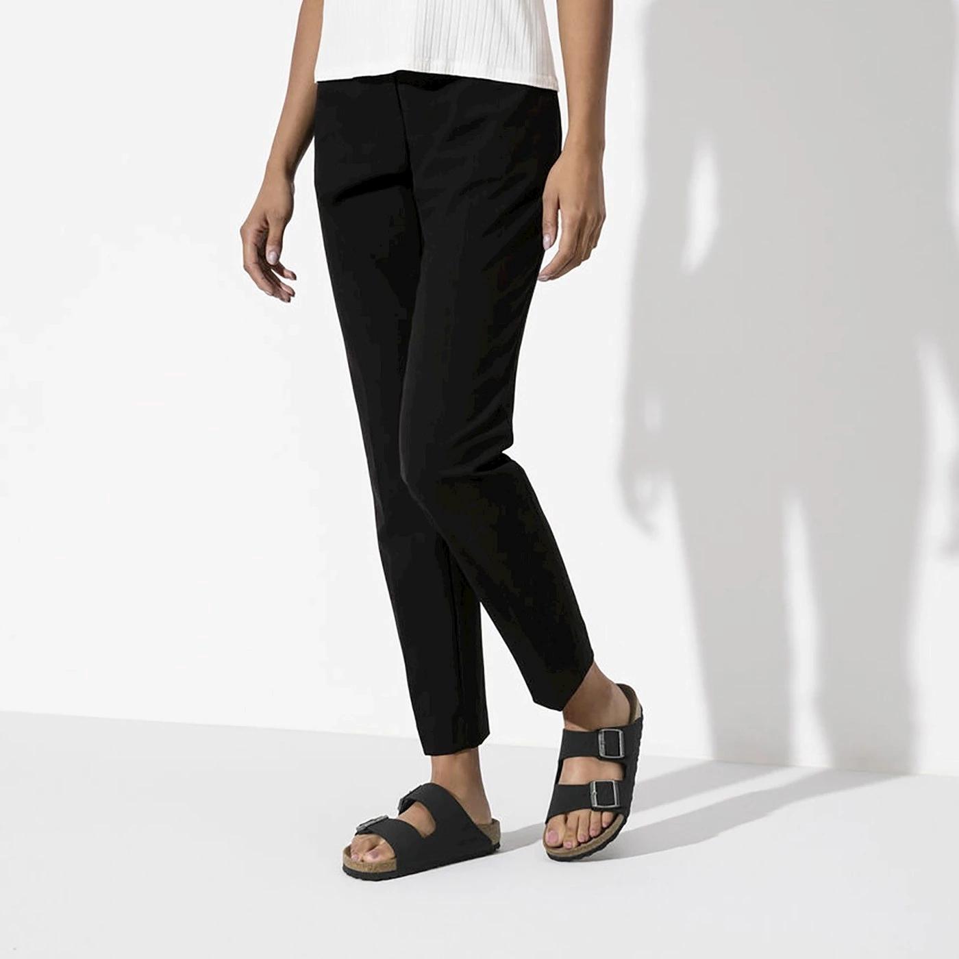 Birkenstock Arizona Vegan Birko-Flor Nubuck Black sandalo uomo donna narrow fit
