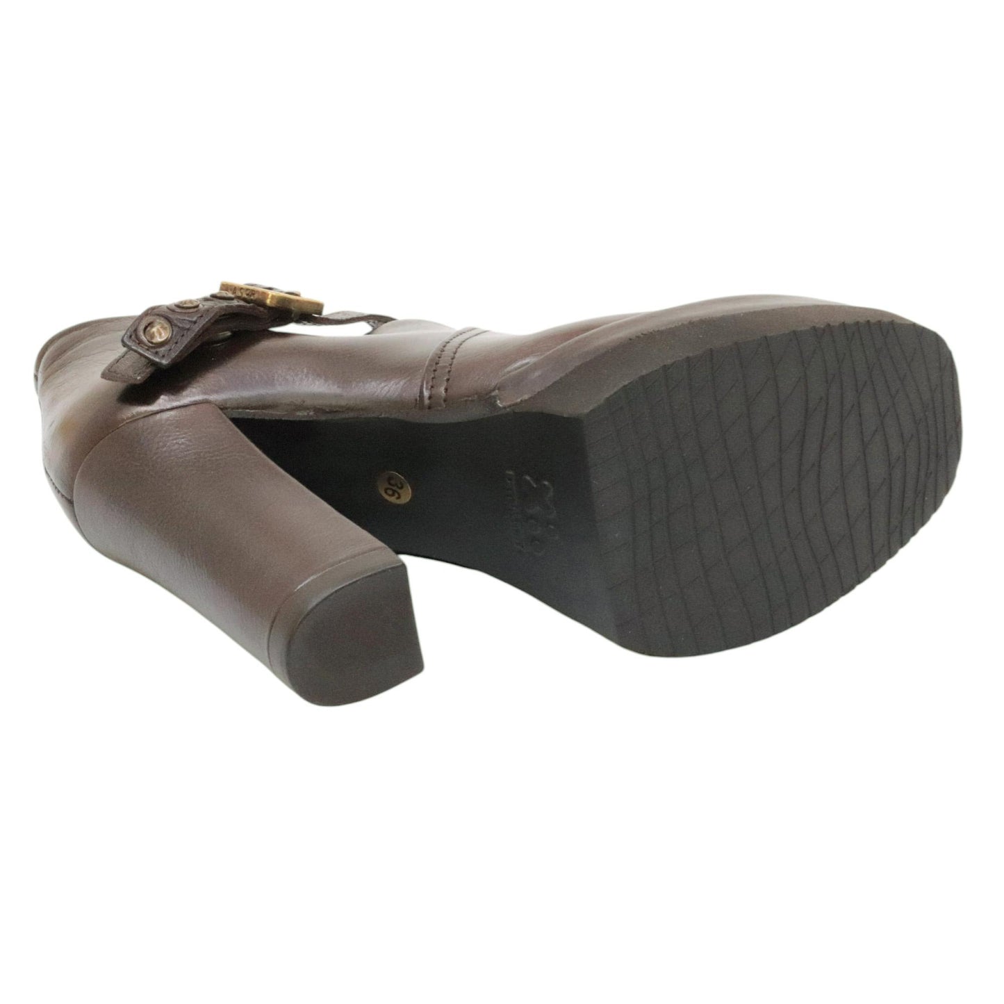 AS98 A53125 scarpa donna in pelle marrone