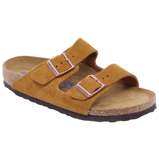 Birkenstock Arizona SFB Mink Suede Leather Narrow Fit