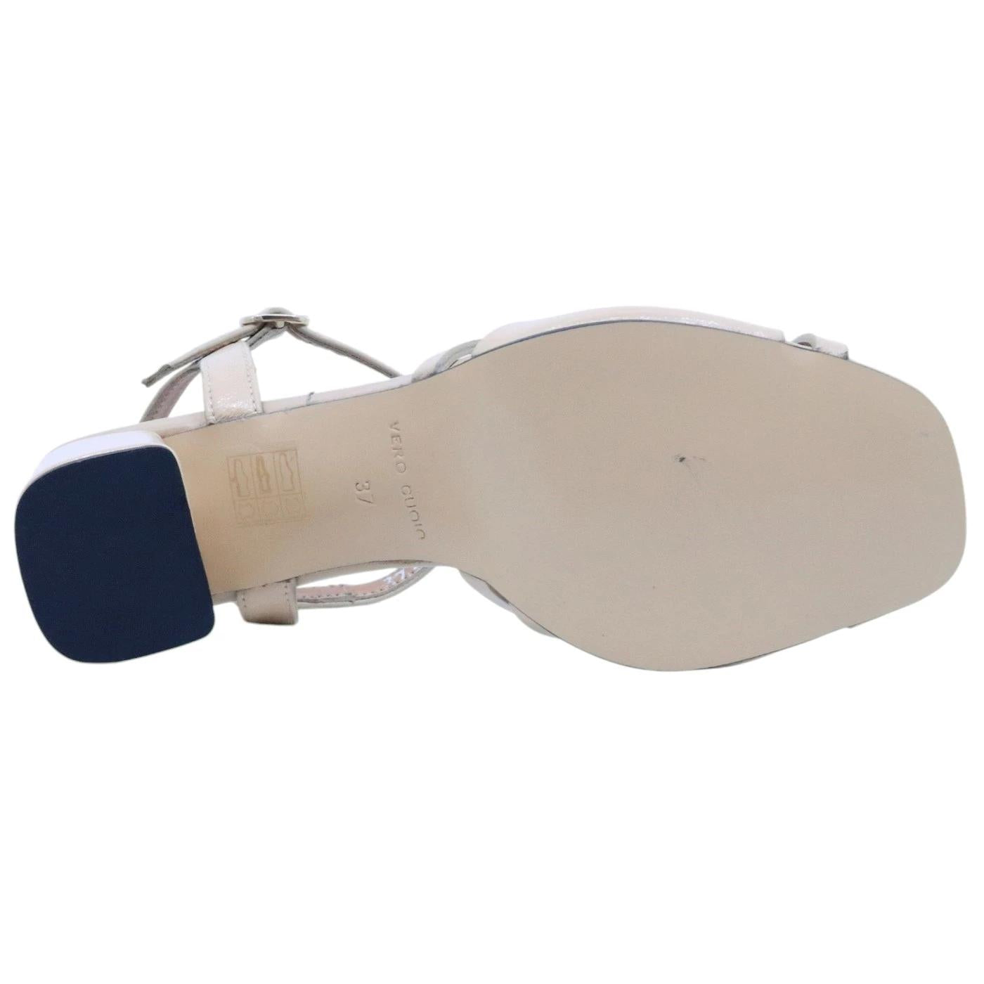 Sandalo con tacco Triver Flight 506 35 in pelle sabbia