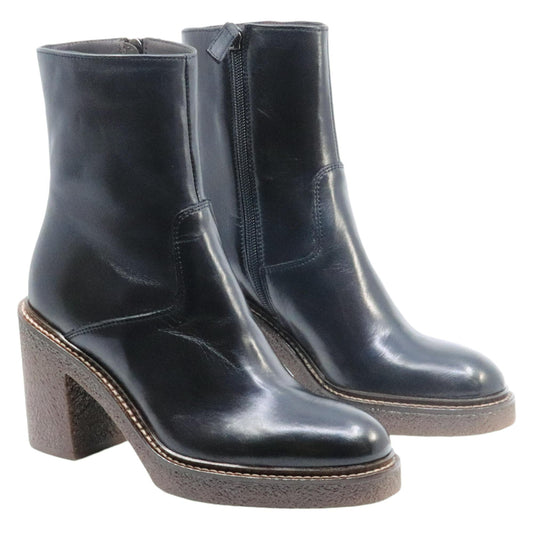 Triver Flight 527 stivaletto donna in pelle nera<BR/>