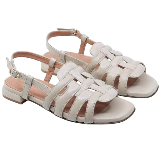 Sandalo donna Triver Flight 566 28 in pelle avorio