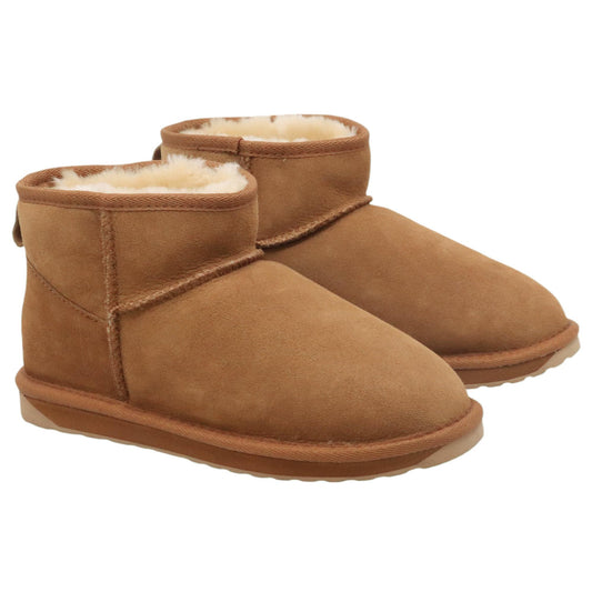 EMU Australia Stinger Micro stivaletti donna in montone marrone castagna