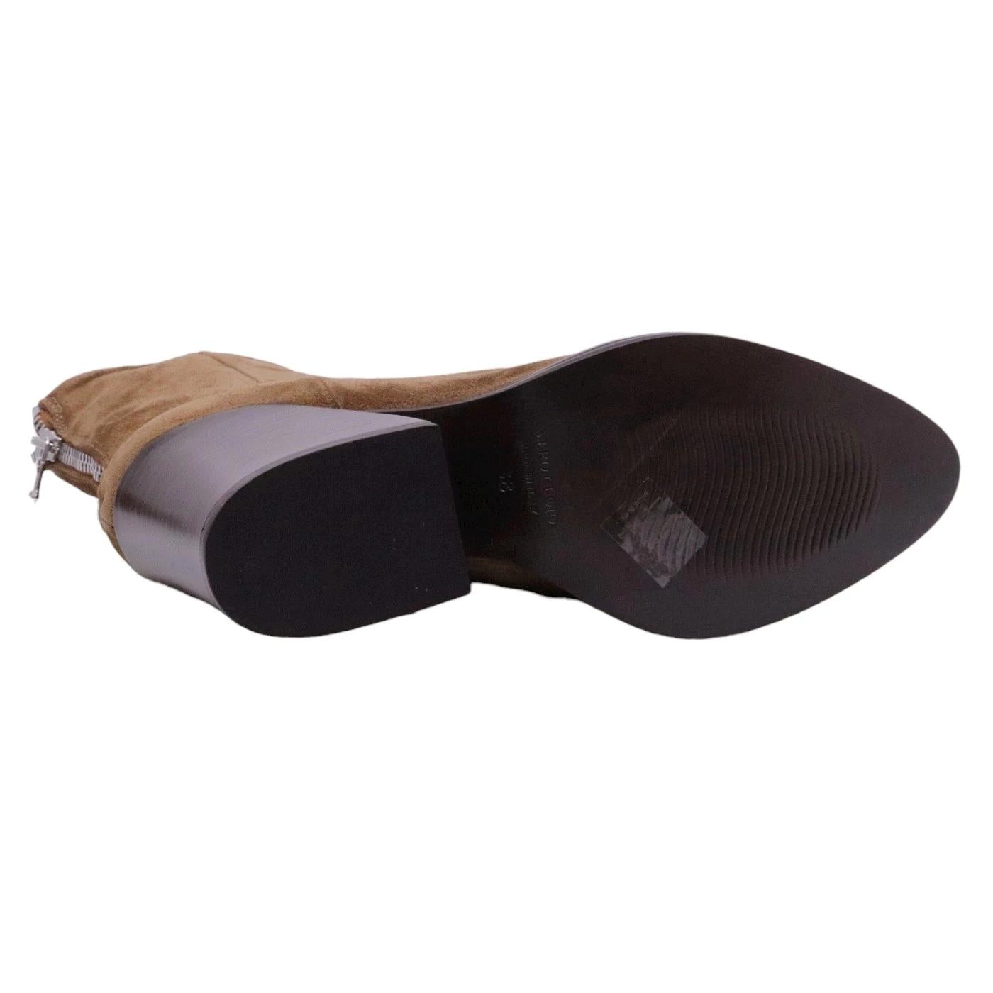 Stivaletto donna Curiositè 1636 in camoscio marrone