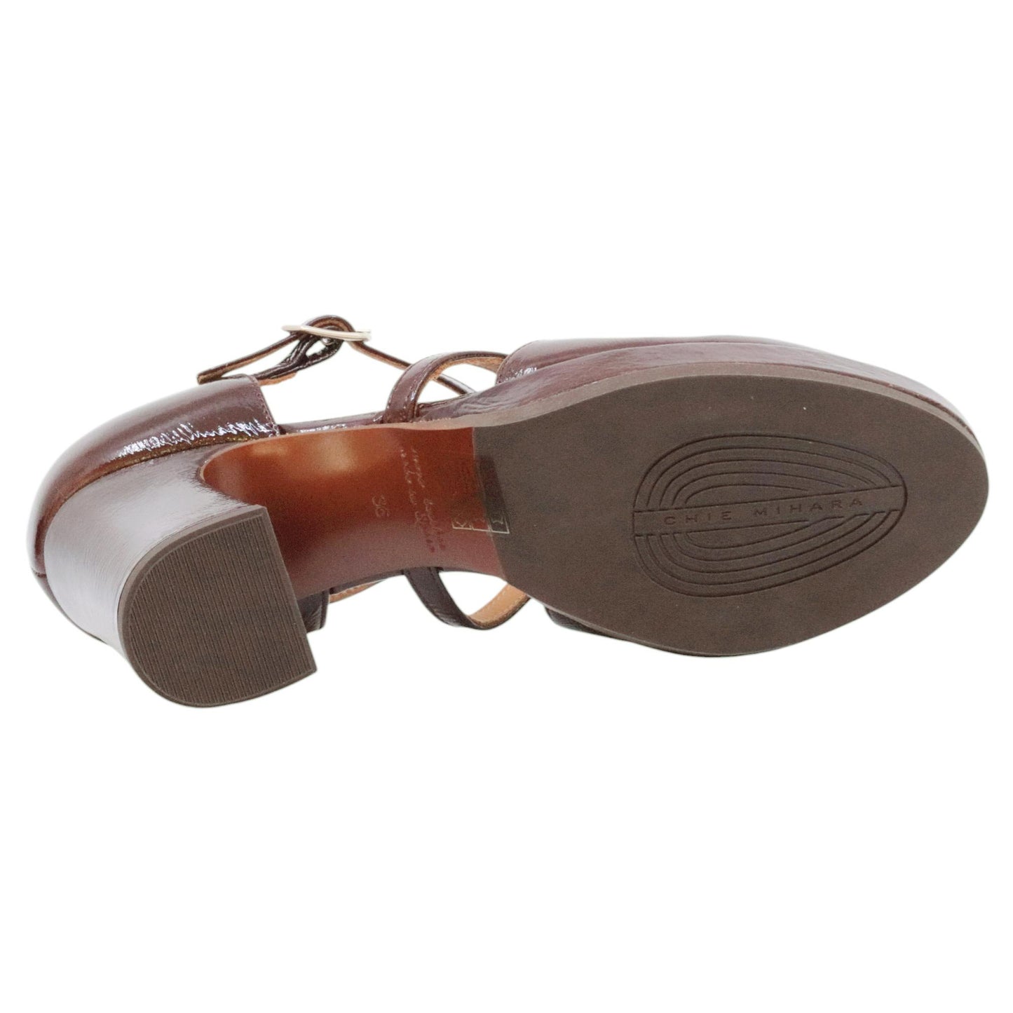 Decolletè Chie Mihara Dacca47 in pelle lucida bordeaux