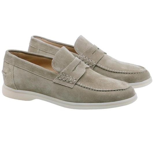 Mocassino uomo Rossano Bisconti 358 in camoscio antilope