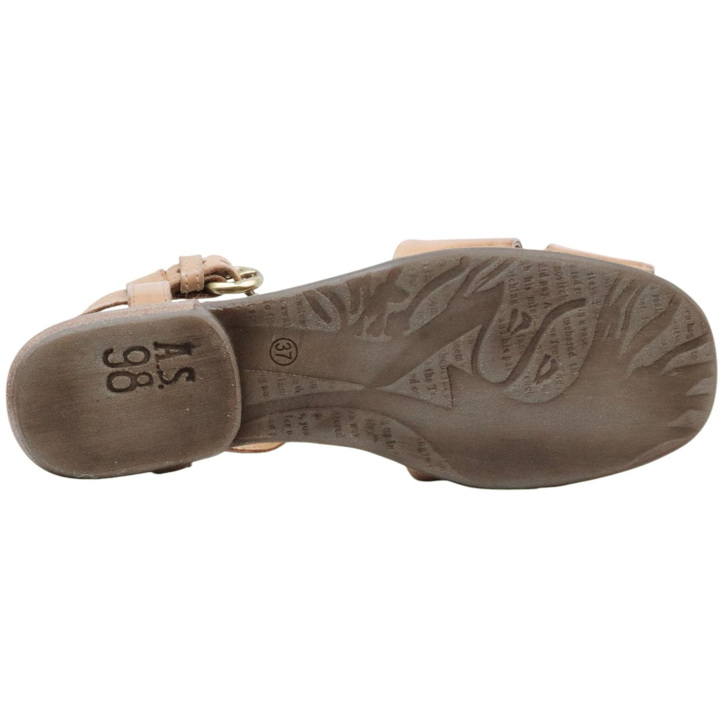 Sandalo donna AS98 B59109 in pelle grano