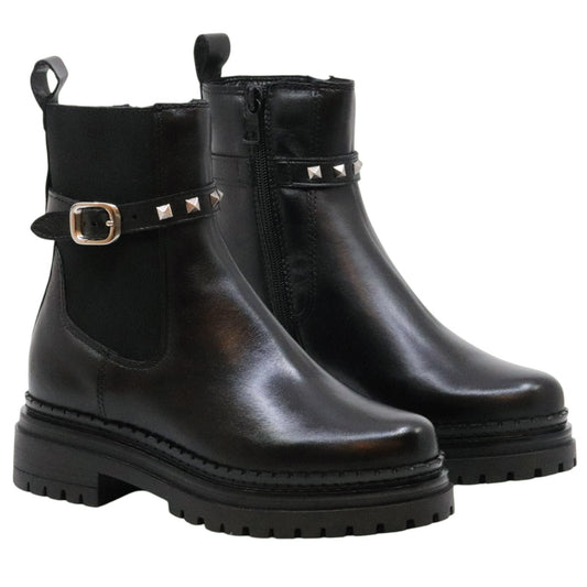 MJUS Deirde L97201 stivaletto donna in pelle nera.