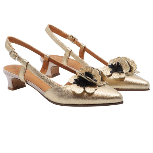 Chie Mihara Bri slingback donna in pelle platino