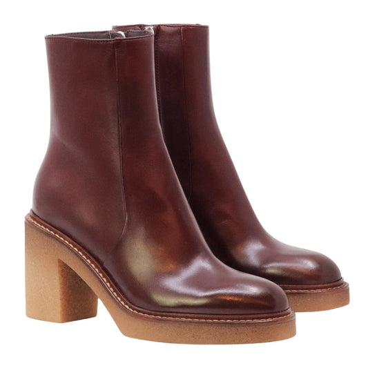 Triver Flight 527 stivaletto donna in pelle rosso rubino