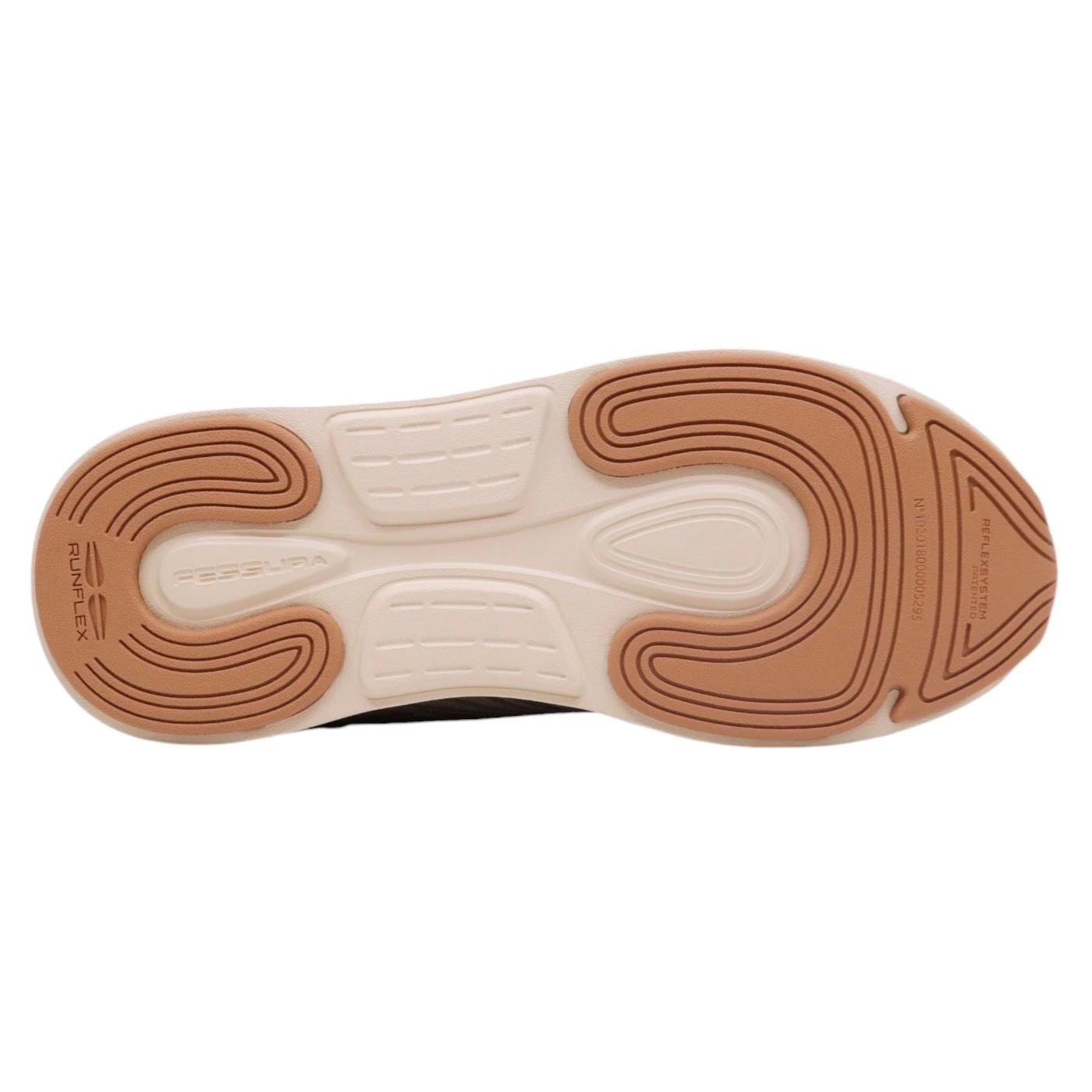 Sneaker Fessura Run #01 in tessuto grigio e beige