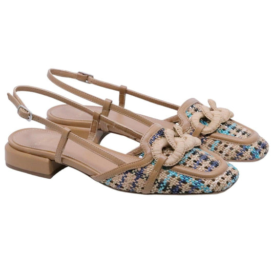 Slingback donna Chantal 2266 in pelle nocciola