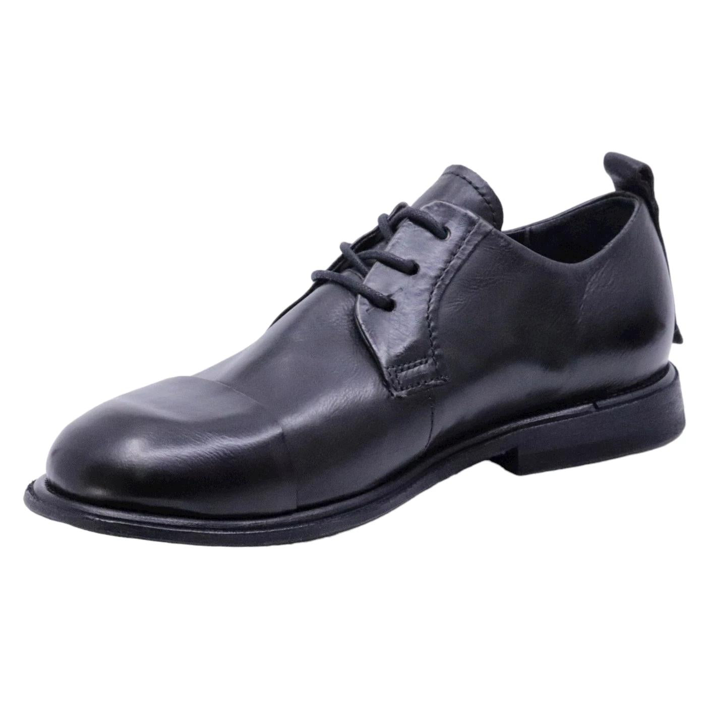 AS98 Antol U97105 scarpa allacciata uomo in pelle nera