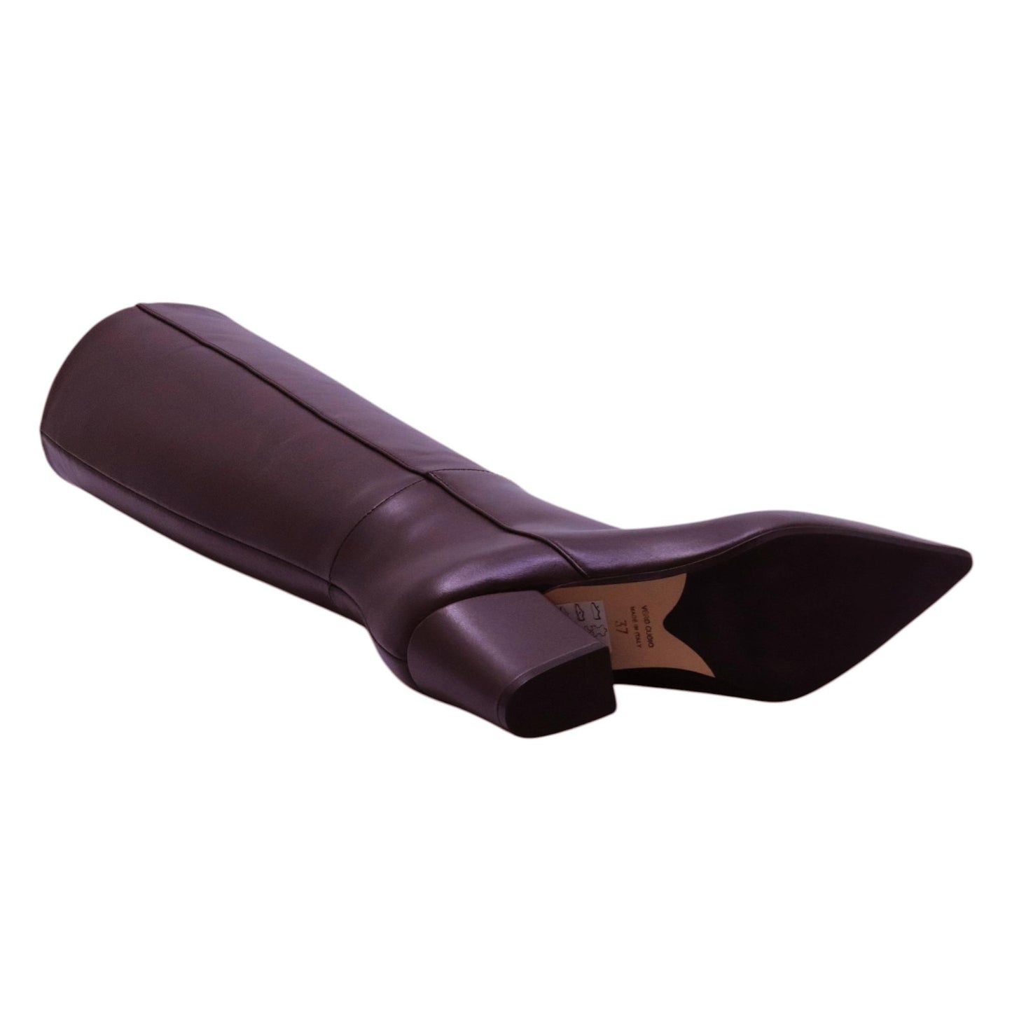 Anna F 9970 stivale donna in pelle marrone<BR/>