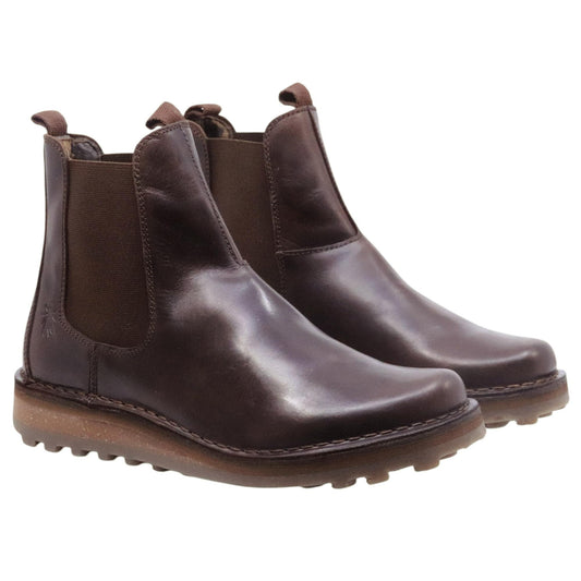 Chelsea Boot uomo Fly London TUVI129 in pelle marrone