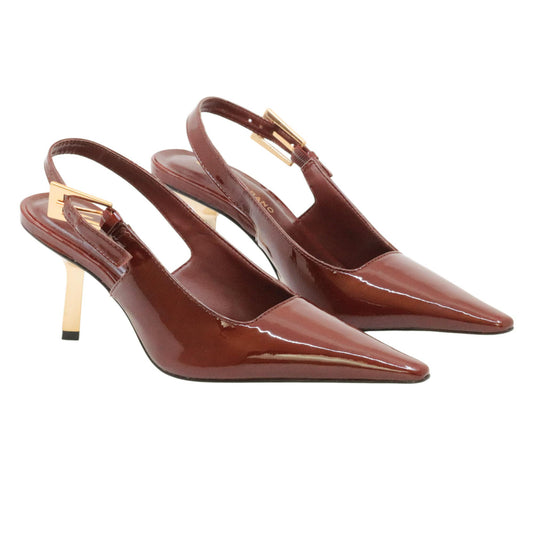 Carrano 877001 slingback donna pelle vernice rossa